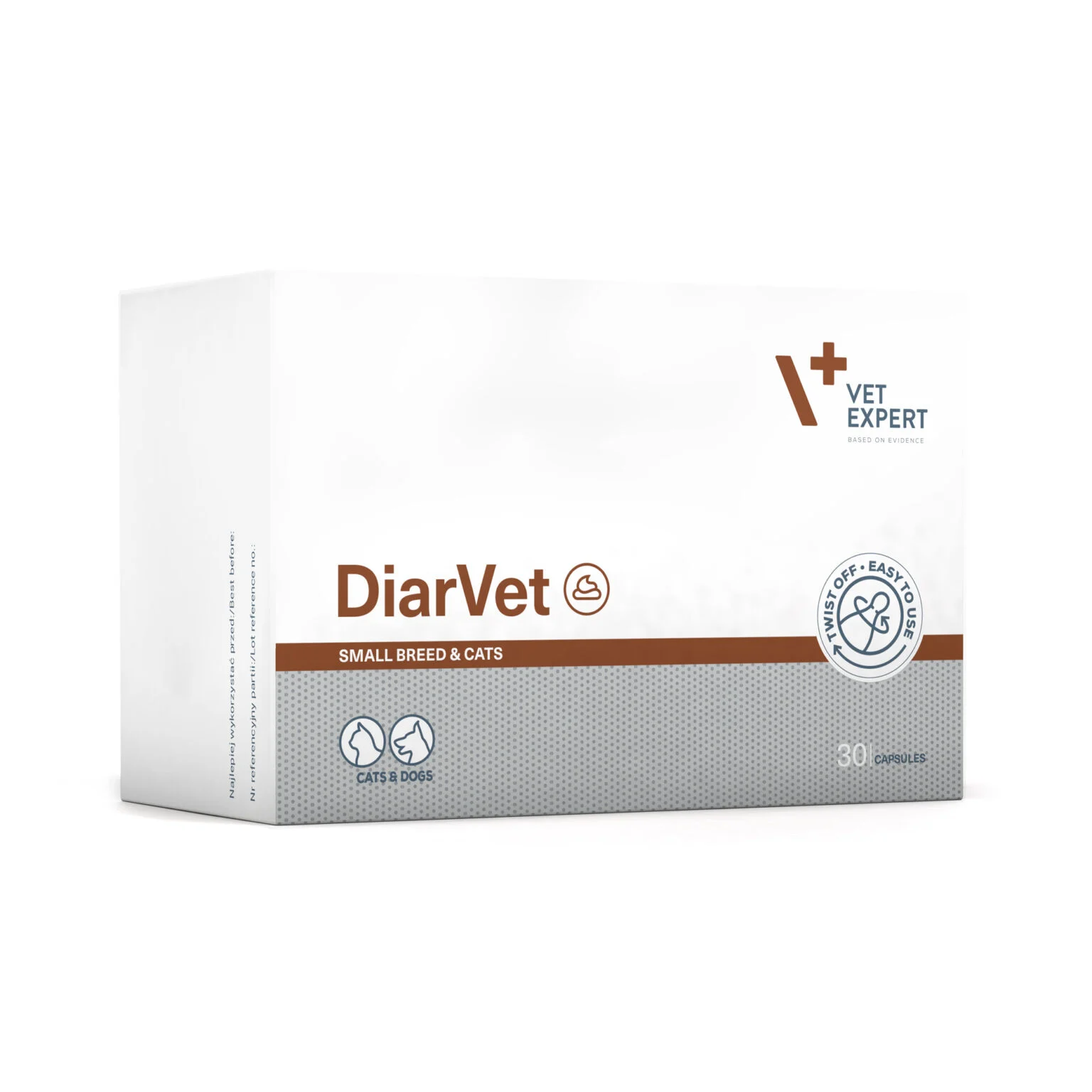 VetExpert Diarvet Small Breed & Cats | مکمل مقابله با اسهال برای سگ‌ها و گربه‌های نژاد کوچک