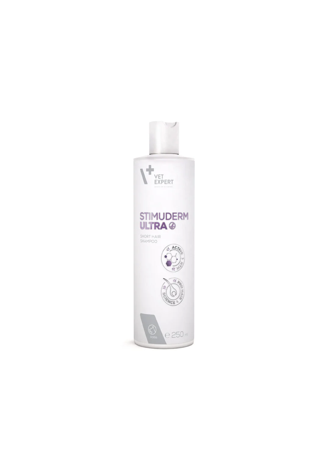 VetExpert STIMUDERM SHAMPOO | شامپو تحریک رشد مو برای سگ‌های کوتاه‌مو – 250 میلی‌لیتر